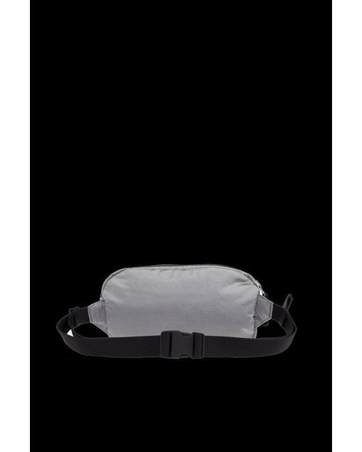Stone Island Black Logo Patch Belt Bag for men