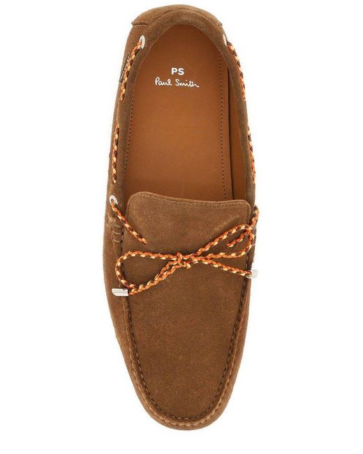 Paul Smith Brown Tie-Fastening Loafers for men