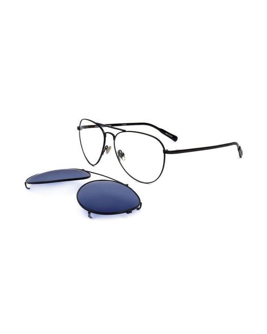 Linda Farrow Blue X Kris Van Assche Pilot Frame Sunglasses for men