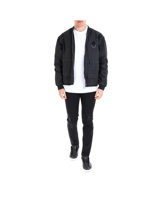 Gucci Logo Bomber Jacket in Black for Men Lyst