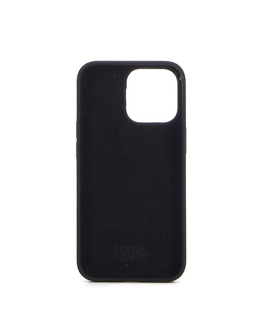 Karl Lagerfeld Black Patch Detailed Karl Ikonik Iphone 13 Pro Max Case