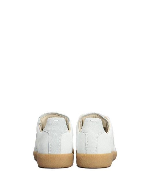 Maison Margiela White Replica Lace-up Sneakers