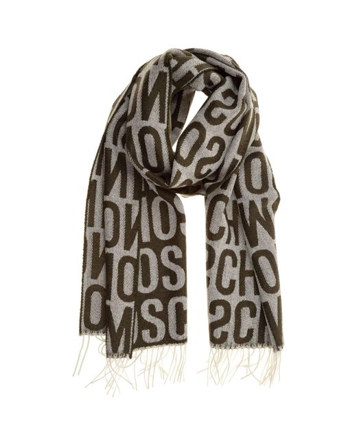 moschino logo scarf