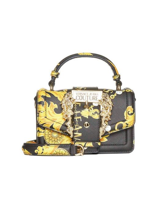 Versace Metallic Couture 1 Chain Couture-print Small Tote Bag