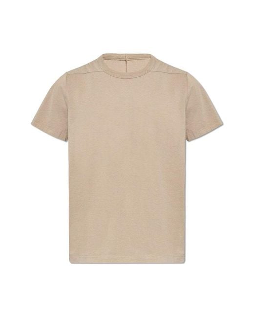 Rick Owens Natural 'short Level T' T-shirt, for men