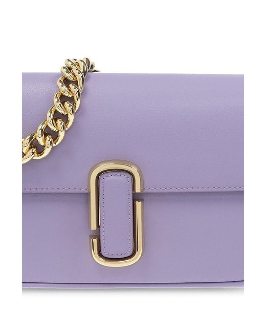 Marc Jacobs Purple 'the J Marc' Shoulder Bag