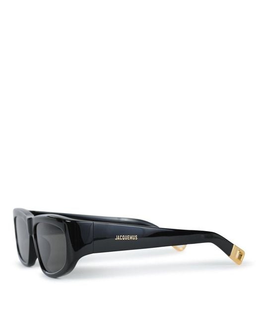 Jacquemus Black Rectangle Frame Sunglasses