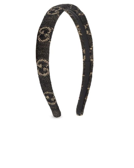 Gucci Headband With Monogram in Black Lyst