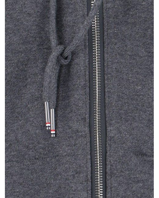Thom Browne Blue 4-bar Striped Zipped Jacket for men