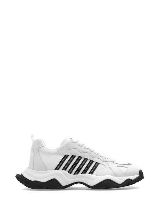 DSquared² White Wave Low-top Sneakers for men