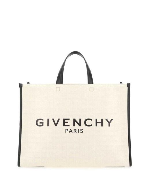 Givenchy Ivory Fabric Medium G Shopping Bag in Natural | Lyst Canada