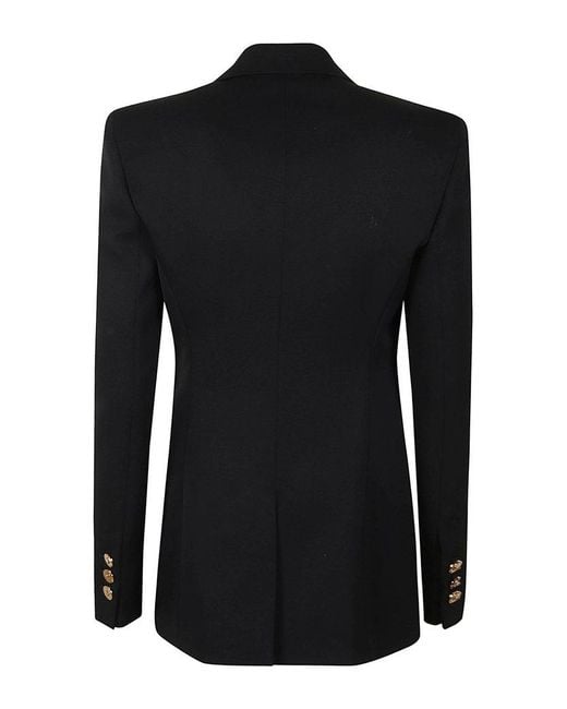 Versace Black Single-breasted Buttoned Blazer