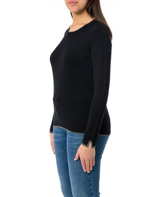 Liu Jo Black Better Long-Sleeved Knitted Top