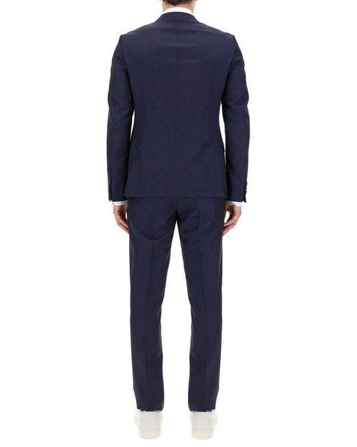 Zegna Blue Single Breasted Two-piece Suit for men
