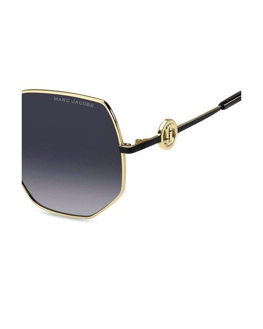 Marc Jacobs Blue Geometric Frame Sunglasses