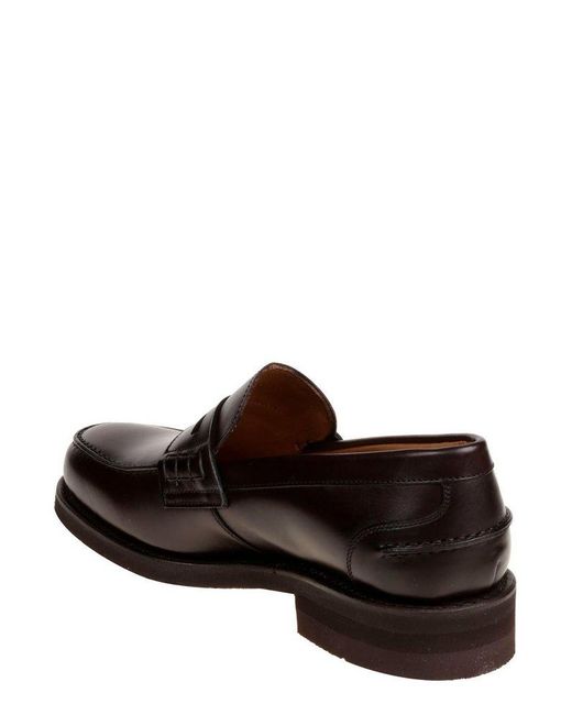 BERWICK  1707 Brown Classic Penny Loafers for men
