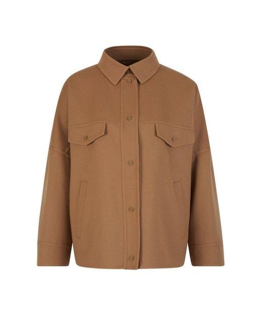 Herno Brown Double Layer Wool Jacket