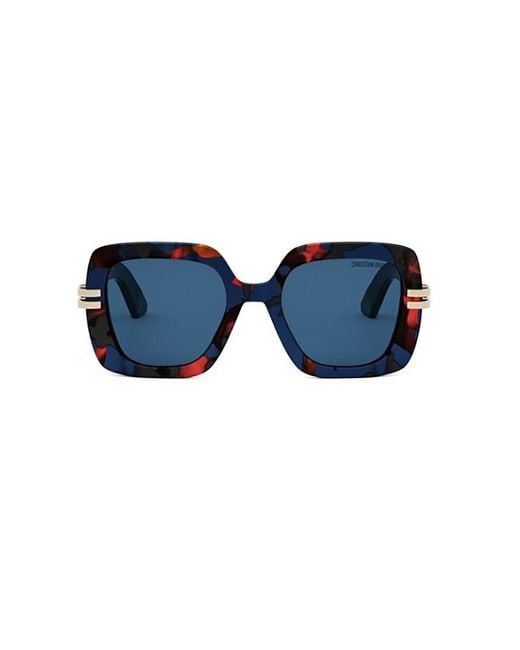 Dior Blue Cdior S2i Square Frame Sunglasses