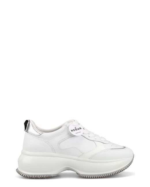 Hogan Maxi I Active White Leather Sneakers