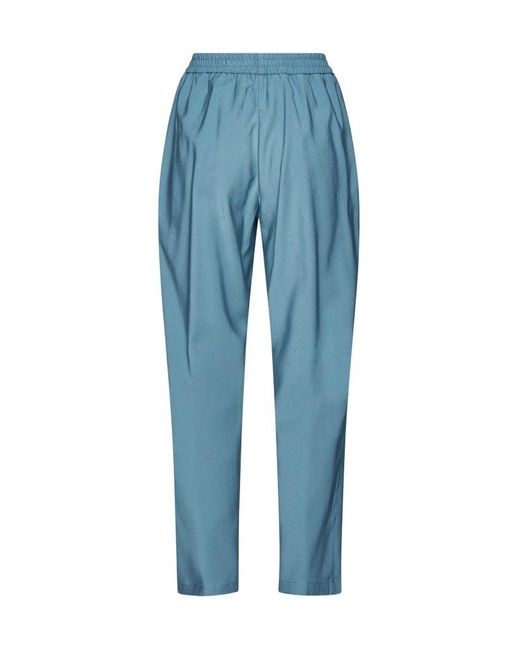 Kaos Blue Elastic Waist Relaxed Fit Pants