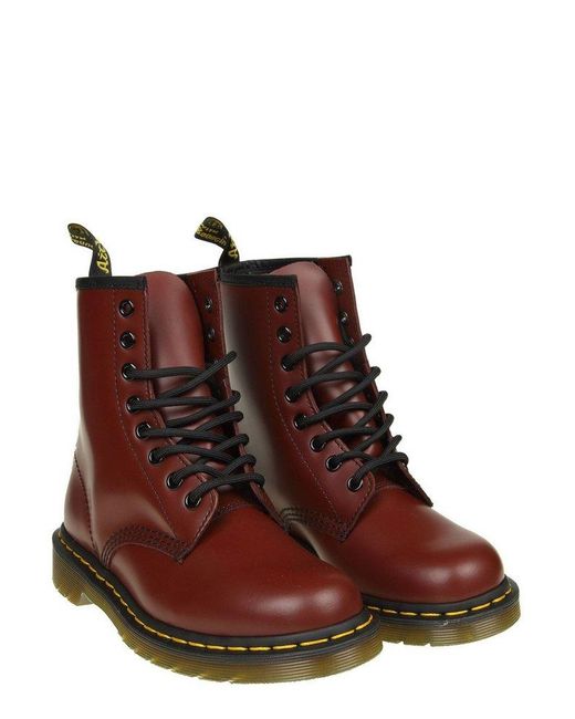 Dr. Martens Dr.martens Smooth Boots In Cherry Color Leather in Brown for  Men | Lyst