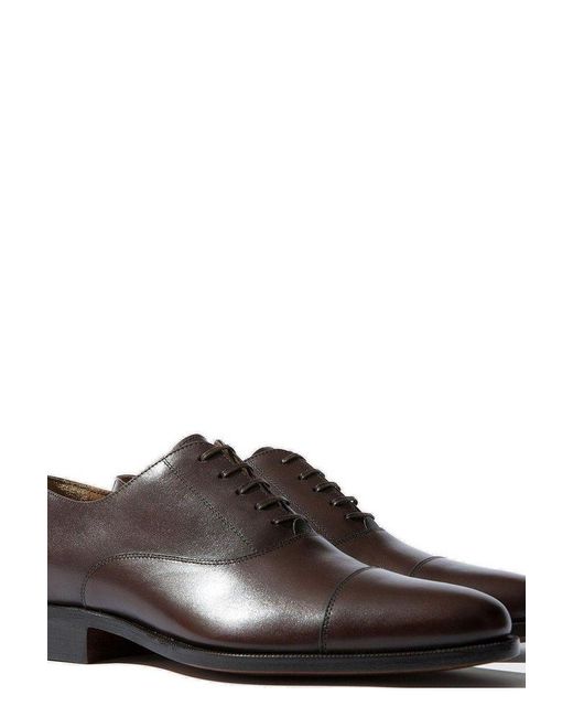 Scarosso Brown Giove Oxford Lace-up Shoes for men