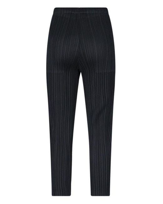 Pleats Please Issey Miyake Blue Pants & Shorts