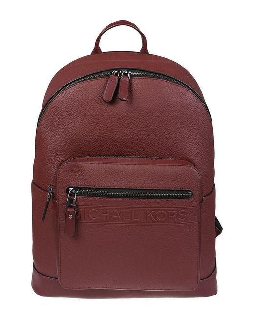 MICHAEL Michael Kors Red Hudson Commuter Backpack