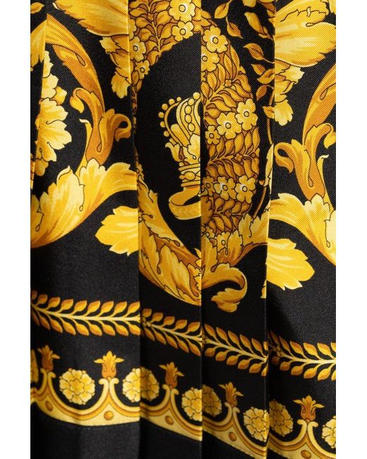 Versace Yellow Silk Dress