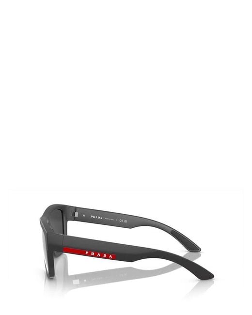 Prada Gray Square Frame Sunglasses for men