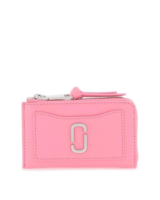 Marc Jacobs Pink The Utility Snapshot Top Zip Multi Wallet