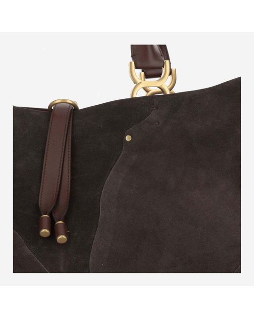 Chloé Black Marcie Leather Tote Bag