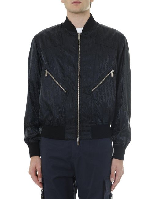 Dior Homme Black Oblique Bomber Jacket for men
