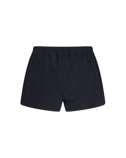 Rick Owens Black Boxer Drawstring Swim Shorts for men