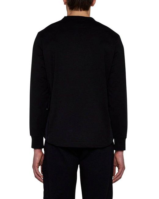 C P Company Blue Crew Neck Sweater for men
