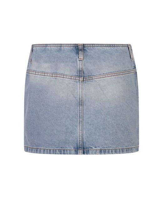 DIESEL Blue De-Ron-S4 Mini Skirt