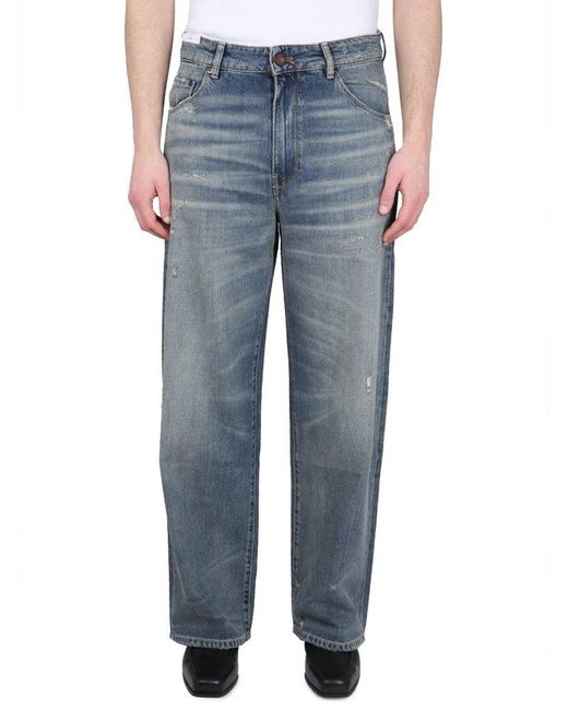 PT Torino Skater Straight-leg Distressed Loose-fit Jeans in Blue for ...