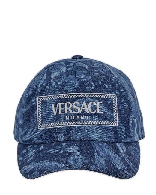 Versace Hat in Blue | Lyst