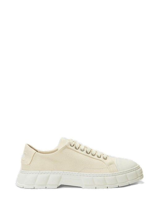 Viron White 1968 Lace-Up Sneakers