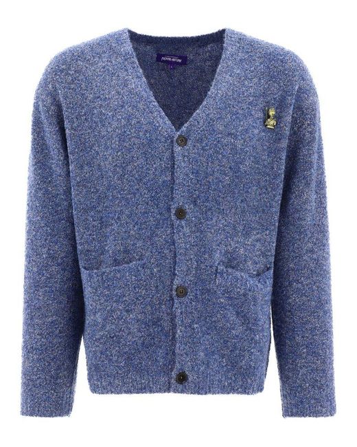 Fucking Awesome Buttoned Cardigan in Blue for Men | Lyst
