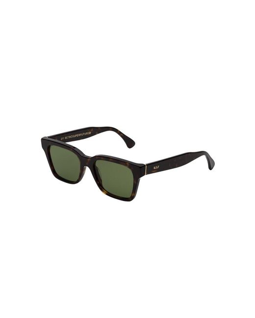 Retrosuperfuture Black Square Sunglasses for men