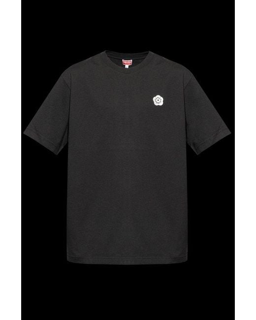 KENZO Black Boke Flower 2.0 Crewneck T-Shirt for men