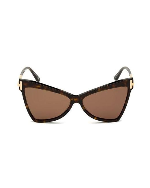 Tom Ford Brown Tallulah Butterfly-frame Sunglasses