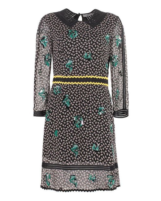 COACH Sequin Embellished Dress in Gray Lyst