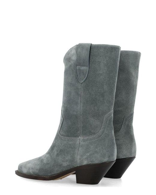 Isabel Marant Gray Pull-on Western Boots