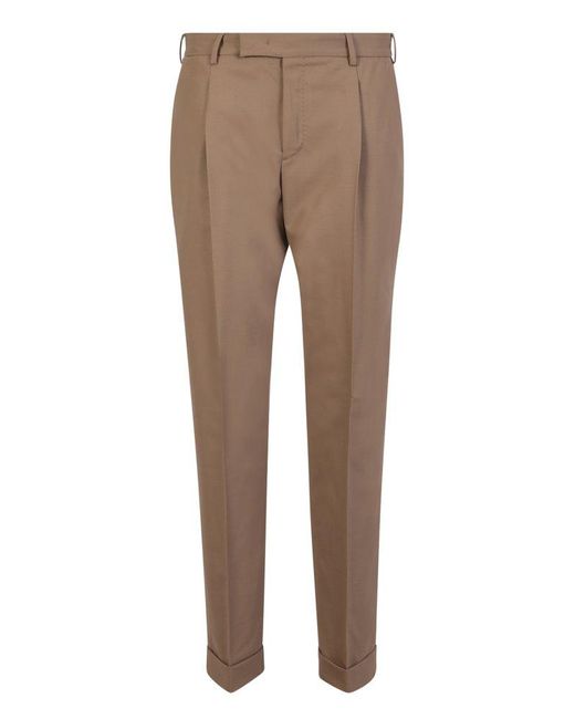 PT Torino Natural Pressed Crease Tailored Trousers for men
