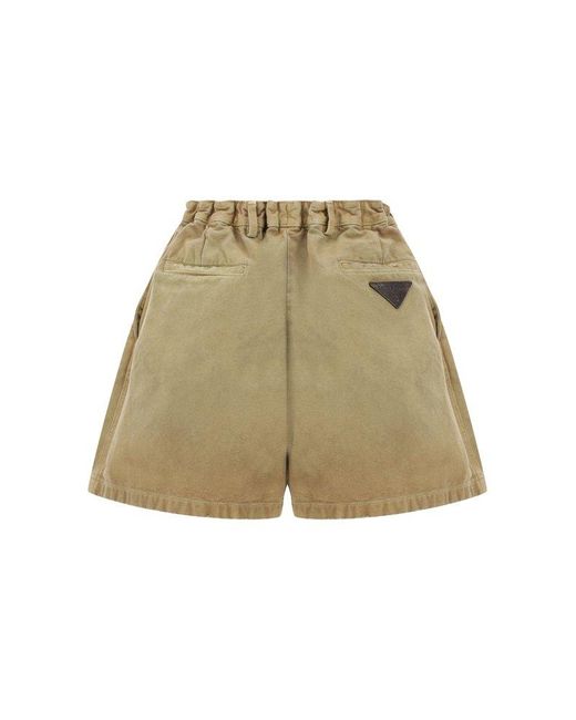 Prada Natural Bermuda Shorts