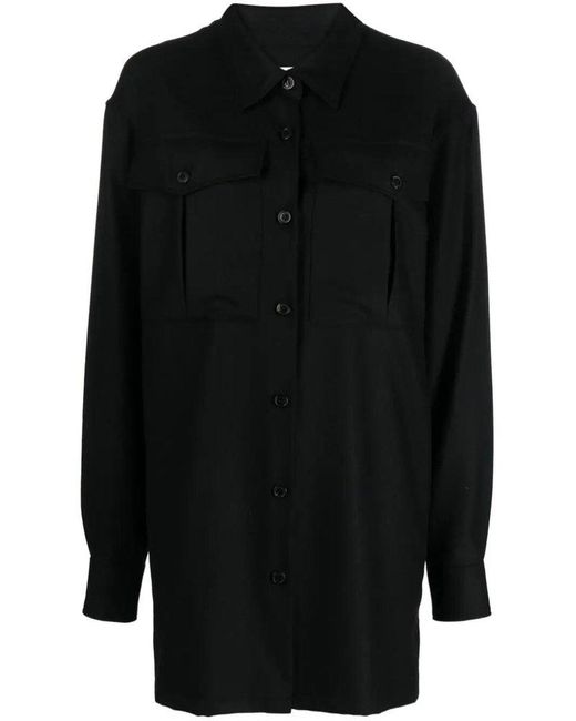 Dries Van Noten Black 01720-cross Tris 7070 W.w.shirt Clothing
