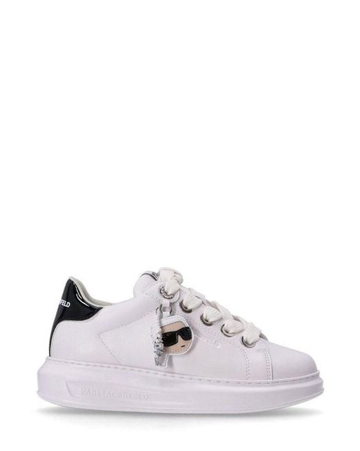 Karl Lagerfeld White Ikon Nft Kapri Low-Top Sneakers