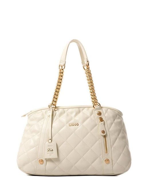 Liu Jo Brown Quilted Handbag